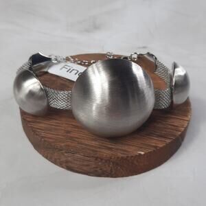 Finesta Silver Hemisphere Bracelet